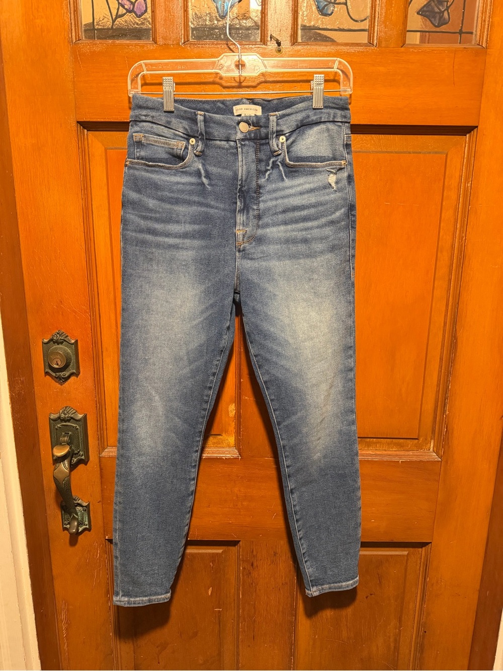WORN ONCE! Good American Jeans High-Rise Women’s Skinny Jeans - Blue Wash